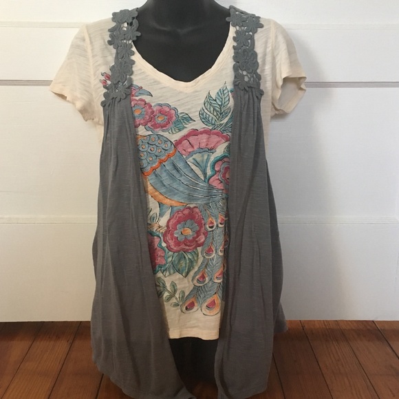 Daytrip Tops - DAYTRIP lace embroidered vest